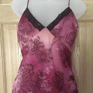 Glitter and Lace Rose Camisole